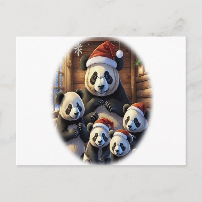 Animal Christmas Postcard (Front)