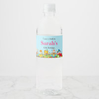 Animal Circus Train Kids Birthday in Pink