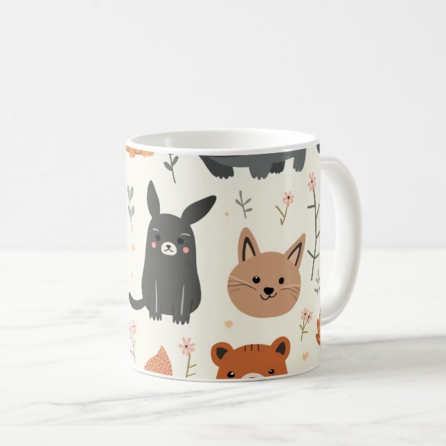 animal coffee mug (Front Right)
