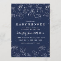 Animal Constellations Baby Shower Invitation