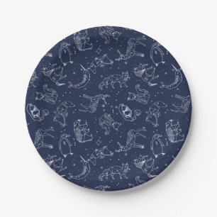 Animal Constellations Paper Plate