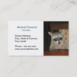Animal Control Business Card