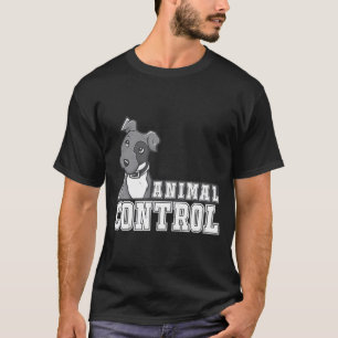 Animal Control Featuring Pit Bull Graphic T-Shirt