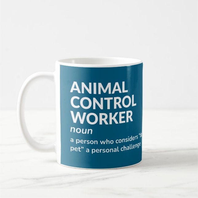 Animal Control Officer Definition Gift Mug (Left)