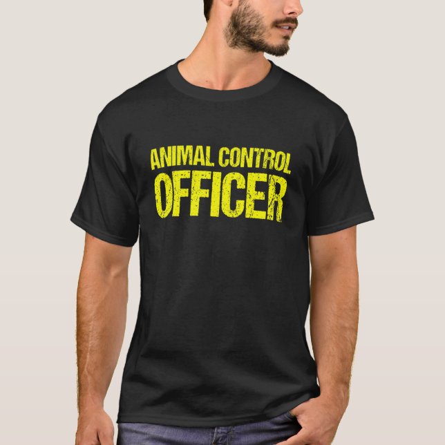 Animal Control Officer Halloween Costume T-Shirt (Front)