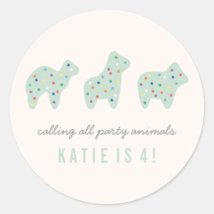 Animal Cookie Sticker - Mint
