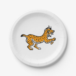 Animal- Cool Iberian LYNX  - Wildlife - Party Paper Plate