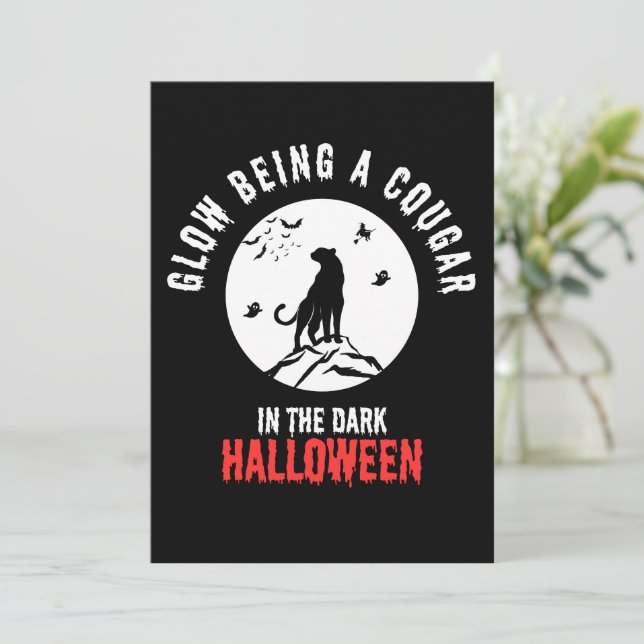 Animal cougar invitation (Standing Front)