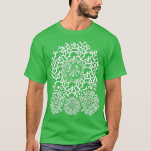Animal Cow Print Flowers Cow Pattern T-Shirt