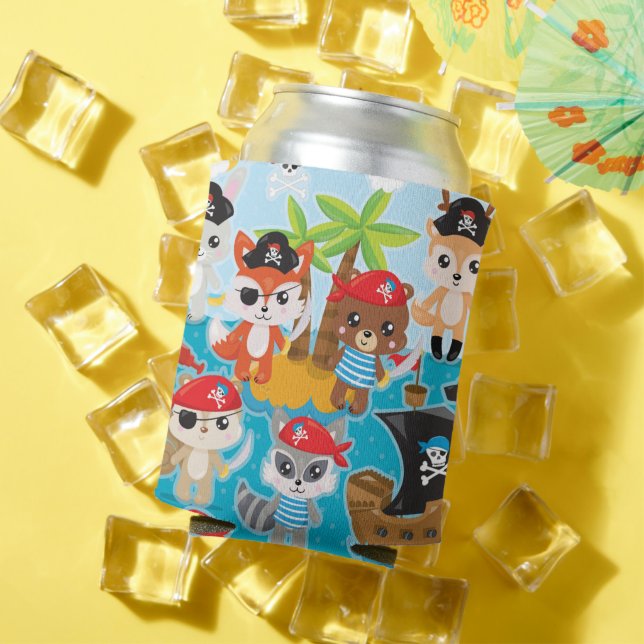 Animal Crew Party Pirate Can Cooler (In Situ Summer)