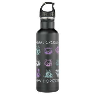Animal Crossing New Horizons Character Grid Altern 710 Ml Water Bottle