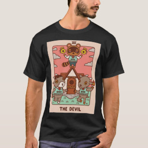 animal crossing new horizons tom nook the devil T- T-Shirt