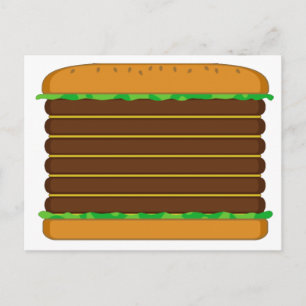Animal Crossing New Leaf Hamburger Stationary Postcard