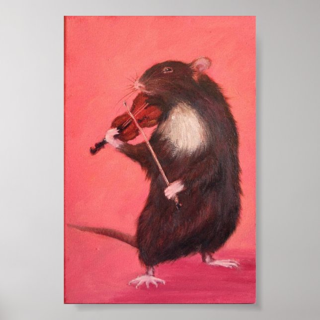 animal, cute, animals, watercolor, funny, nature,  poster (Front)