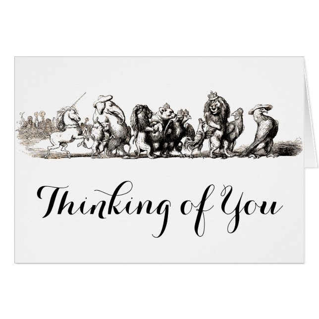 Animal Cute Art Unicorn Elephant Lion Zoo (Front Horizontal)