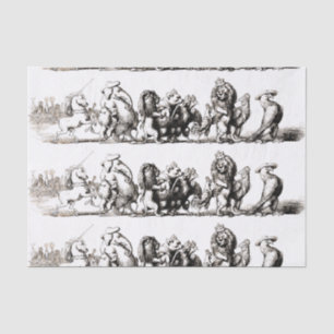 Animal Cute Art Unicorn Elephant Lion Zoo Tissue Paper