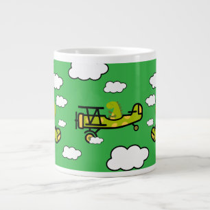 Animal Dinosaur Pilot Nursery Art Large Coffee Mug
