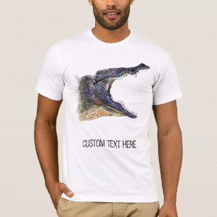 Animal Drawing Collection Crocodile -Add Your Text T-Shirt
