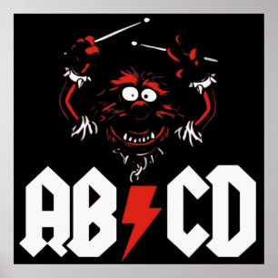 Animal Drummer  ACDC Poster