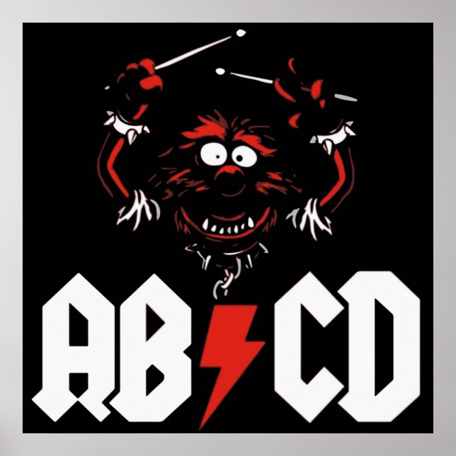 Animal Drummer  ACDC Poster (Front)