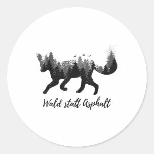 Animal Environmental Protection Climate Protection Classic Round Sticker