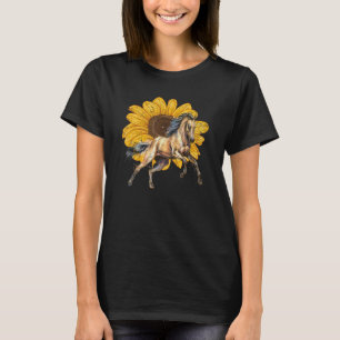 Animal Equestrian Hobby Horse Rider Sunflower Hors T-Shirt