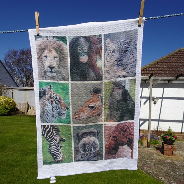 Animal faces tea towel (Creator Uploaded)