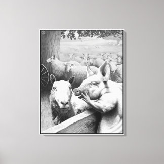 Animal Farm - Squealer Canvas Print