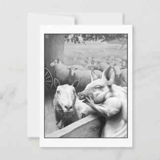 Animal Farm - Squealer Postcard