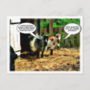 Animal Farm : The Revolution begins!   Comic Book Postcard