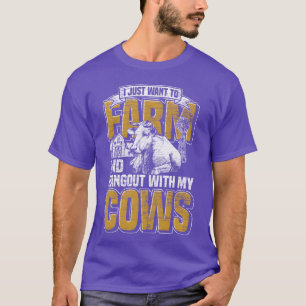Animal Farmer Funny Cow vintage T-Shirt