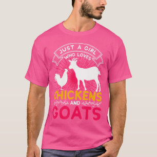 Animal Farmer Women Just A Girl Who Loves Chickens T-Shirt