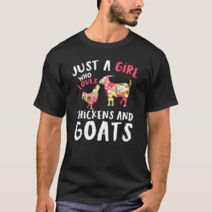Animal Farmer Women Just A Girl Who Loves Chickens T-Shirt
