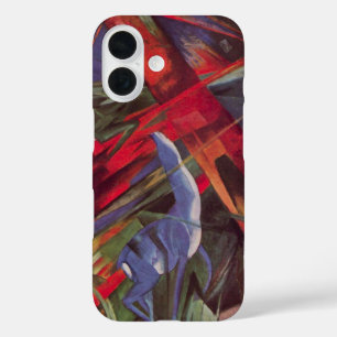 Animal Fates by Franz Marc, Vintage Cubism Art iPhone 16 Case