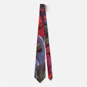 Animal Fates by Franz Marc, Vintage Cubism Art Tie