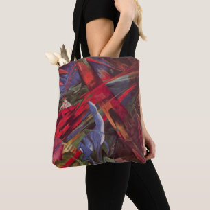 Animal Fates by Franz Marc, Vintage Cubism Art Tote Bag