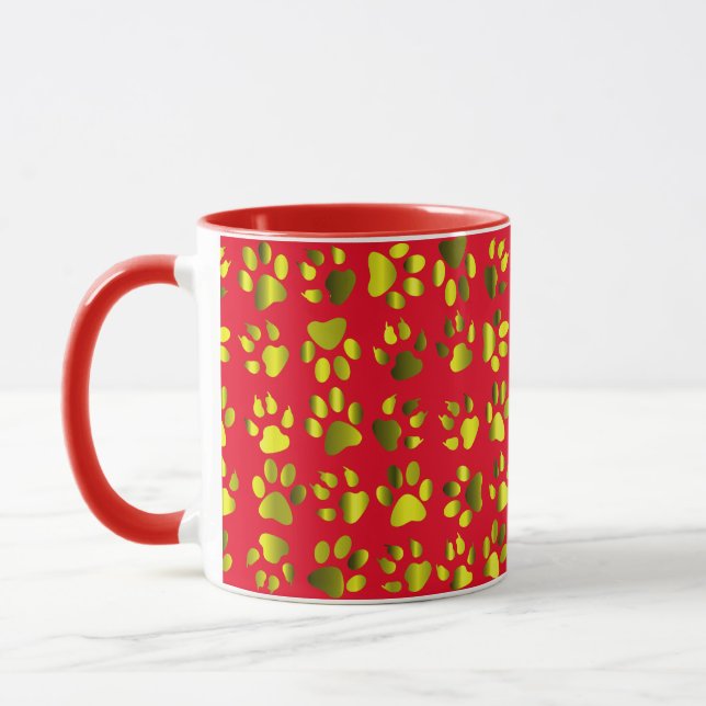 Animal Foot Prints Mug (Left)