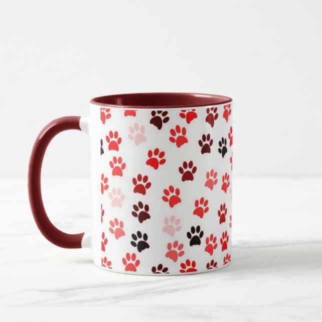 Animal Foot Prints Mug (Left)