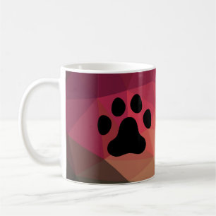 Animal footprint, cat/dog paw coffee mug