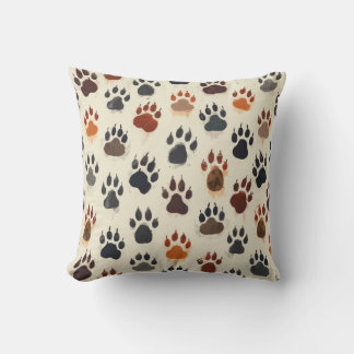 animal footprint pillow