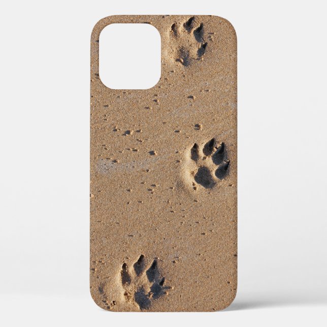 Animal footprints in the sand Case-Mate iPhone cas Case (Back)
