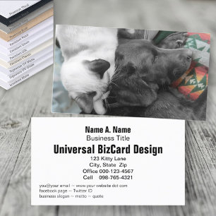 Animal Foster Shelter Volunteer Adorable Pet Photo Business Card