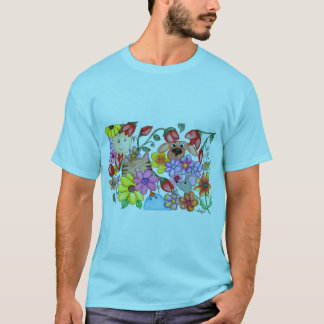 Animal Friends Among the Flowers T-Shirt