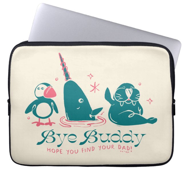 Animal Friends - Bye Buddy Hope You Find Your Dad Laptop Sleeve (Front)