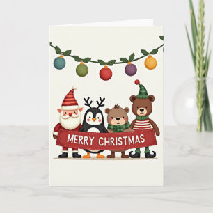 Animal Friends Christmas Card