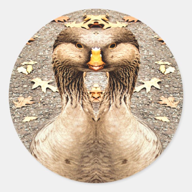 ANIMAL FUN CLASSIC ROUND STICKER (Front)