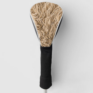 Animal fur golf head cover