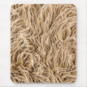 Animal fur mouse mat