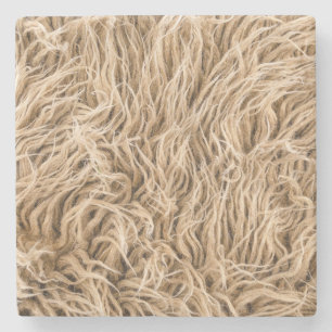 Animal fur stone coaster