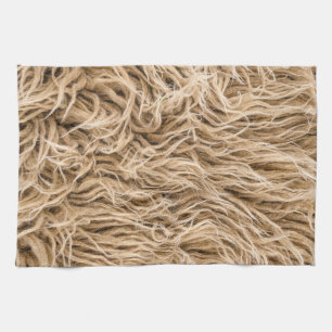 Animal fur tea towel